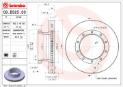 09.B325.30 Brzdový kotouč PRIME LINE BREMBO