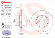 09.B356.10 Brzdový kotouč PRIME LINE BREMBO