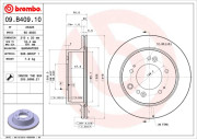 09.B409.10 Brzdový kotouč PRIME LINE BREMBO