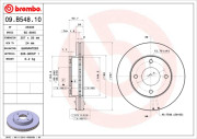 09.B548.10 Brzdový kotouč PRIME LINE BREMBO