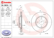 09.B632.10 Brzdový kotouč PRIME LINE BREMBO