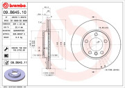 09.B645.10 Brzdový kotouč PRIME LINE BREMBO