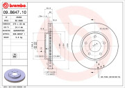 09.B647.10 Brzdový kotouč PRIME LINE BREMBO