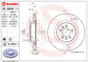 09.B858.11 Brzdový kotouč COATED DISC LINE BREMBO