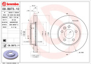 09.B973.10 Brzdový kotouč PRIME LINE BREMBO