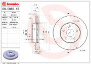 09.C066.10 Brzdový kotouč PRIME LINE BREMBO