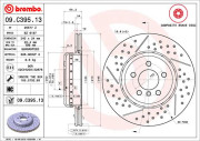 09.C395.13 Brzdový kotouč BREMBO NAO LINE BREMBO