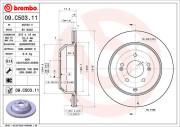 09.C503.11 Brzdový kotouč COATED DISC LINE BREMBO