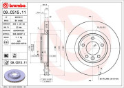 09.C515.11 Brzdový kotouč COATED DISC LINE BREMBO