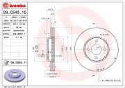 09.C543.10 Brzdový kotouč PRIME LINE BREMBO