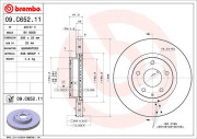 09.C652.11 Brzdový kotouč COATED DISC LINE BREMBO