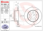 09.C663.11 Brzdový kotouč COATED DISC LINE BREMBO