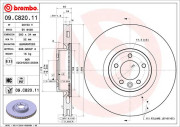 09.C820.11 Brzdový kotouč COATED DISC LINE BREMBO