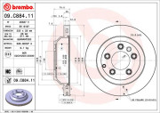 09.C884.11 Brzdový kotouč COATED DISC LINE BREMBO