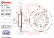 09.C927.11 Brzdový kotouč COATED DISC LINE BREMBO