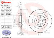 09.C938.11 Brzdový kotouč COATED DISC LINE BREMBO