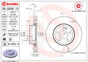 09.D526.13 Brzdový kotouč SPORT PADS HP2000 BREMBO