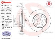 09.D533.13 Brzdový kotouč SPORT PADS HP2000 BREMBO