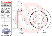 09.D618.11 Brzdový kotouč COATED DISC LINE BREMBO