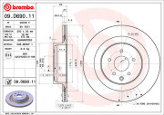 09.D690.11 Brzdový kotouč COATED DISC LINE BREMBO