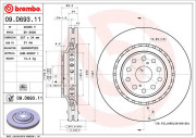 09.D693.11 Brzdový kotouč COATED DISC LINE BREMBO