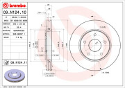 09.N124.10 Brzdový kotouč PRIME LINE BREMBO