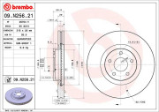 09.N256.21 Brzdový kotouč COATED DISC LINE BREMBO