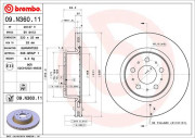 09.N360.11 Brzdový kotouč COATED DISC LINE BREMBO