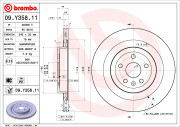 09.Y358.11 Brzdový kotouč COATED DISC LINE BREMBO