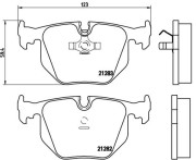 P 06 016 Sada brzdových destiček, kotoučová brzda PRIME LINE BREMBO