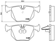 P 06 020 Sada brzdových destiček, kotoučová brzda PRIME LINE BREMBO