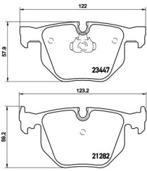 P 06 029 Sada brzdových destiček, kotoučová brzda PRIME LINE BREMBO