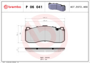 P 06 041 Brzdové destičky PRIME LINE BREMBO