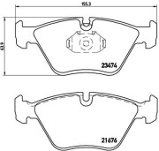 P 06 042 Sada brzdových destiček, kotoučová brzda PRIME LINE BREMBO