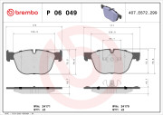 P 06 049 Brzdové destičky PRIME LINE BREMBO