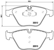 P 06 054X Sada brzdových destiček, kotoučová brzda XTRA LINE BREMBO