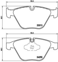 P 06 055 Sada brzdových destiček, kotoučová brzda PRIME LINE BREMBO