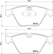 P 06 081 Sada brzdových destiček, kotoučová brzda PRIME LINE BREMBO