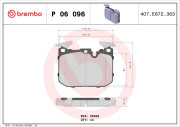 P 06 096X Brzdové destičky XTRA LINE BREMBO