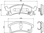 P 07 004 Sada brzdových destiček, kotoučová brzda PRIME LINE BREMBO