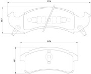 P 09 002 Sada brzdových destiček, kotoučová brzda PRIME LINE BREMBO