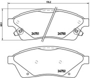 P 09 010 Brzdové destičky PRIME LINE BREMBO