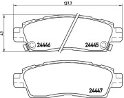 P 10 010 Brzdové destičky PRIME LINE BREMBO