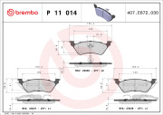P 11 014 Brzdové destičky PRIME LINE BREMBO