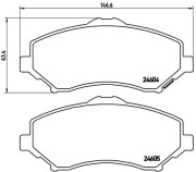 P 11 022 Brzdové destičky PRIME LINE BREMBO