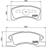 P 16 011 Sada brzdových destiček, kotoučová brzda PRIME LINE BREMBO