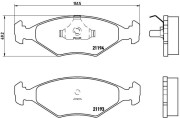 P 23 040 Sada brzdových destiček, kotoučová brzda PRIME LINE BREMBO