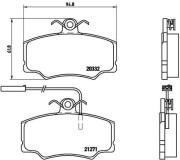 P 23 048 Sada brzdových destiček, kotoučová brzda PRIME LINE BREMBO