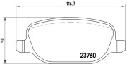 P 23 089 Brzdové destičky PRIME LINE BREMBO