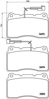 P 23 098 Brzdové destičky PRIME LINE BREMBO